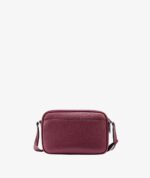 KARL LAGERFELD MAYBELLE CROSSBODY DEBOSS LOGO IN CHERRY PLUM