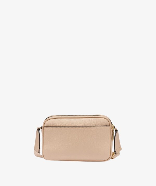 KARL LAGERFELD MAYBELLE CROSSBODY DEBOSS LOGO IN WHITE PEPPER