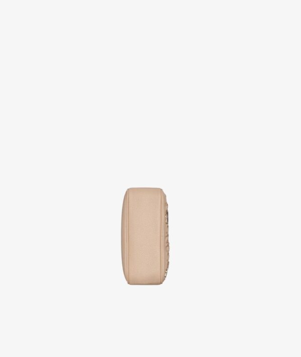 KARL LAGERFELD MAYBELLE CROSSBODY DEBOSS LOGO IN WHITE PEPPER