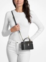 MICHAEL KORS VIVI SMALL VANITY CROSSBODY BAG IN BLACK