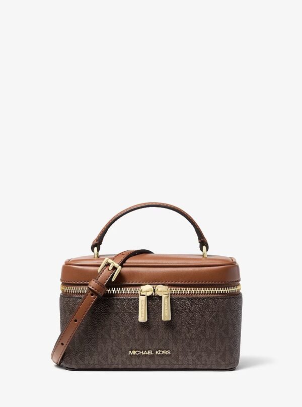 MICHAEL KORS VIVI SMALL VANITY CROSSBODY BAG IN BROWN