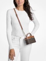 MICHAEL KORS VIVI SMALL VANITY CROSSBODY BAG IN BROWN