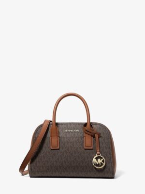 MICHAEL KORS ASHTON SMALLBAG SIGNATURE LOGO MESSENGER IN BROWN