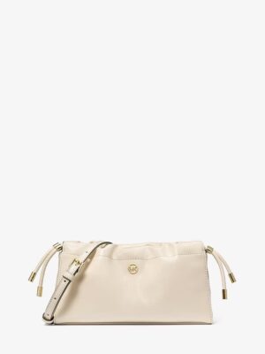 MICHAEL KORS MATILDA SMALL CINCHED CROSSBODY IN CREAM