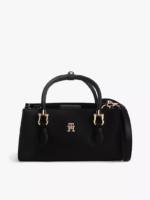 Tommy Hilfiger Monogram Mini Satchel Bag in Black