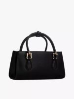 Tommy Hilfiger Monogram Mini Satchel Bag in Black