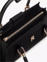 Tommy Hilfiger Monogram Mini Satchel Bag in Black