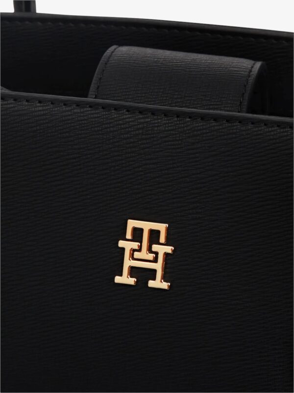 Tommy Hilfiger Monogram Mini Satchel Bag in Black